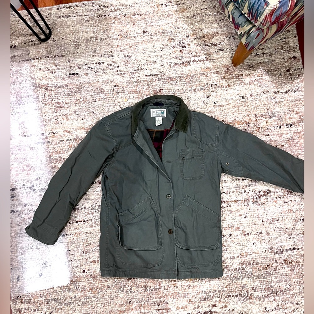 Classic green LL Bean barn coat Sz Large